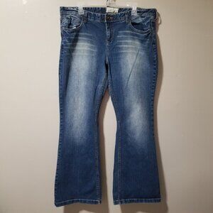 Maurices Mollie Flare Distressed Jeans 17/18 Regular